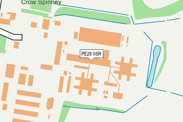 PE28 0SR map - OS OpenMap – Local (Ordnance Survey)