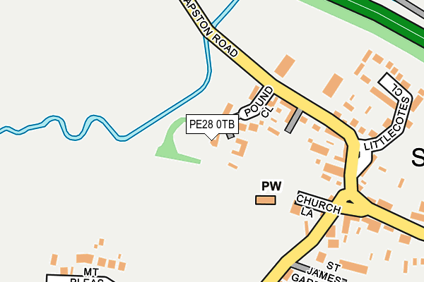 PE28 0TB map - OS OpenMap – Local (Ordnance Survey)