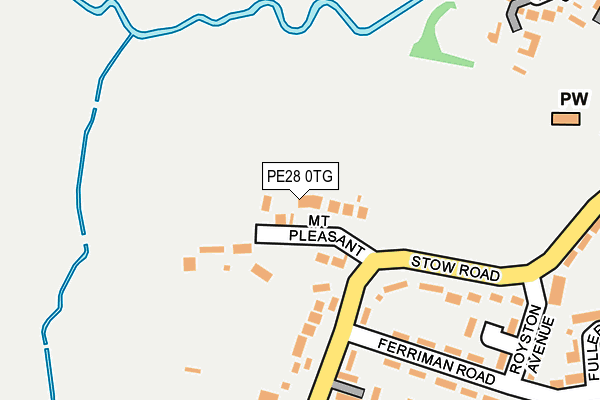 PE28 0TG map - OS OpenMap – Local (Ordnance Survey)