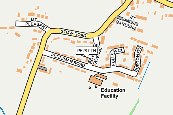 PE28 0TH map - OS OpenMap – Local (Ordnance Survey)