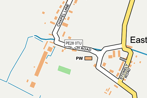 PE28 0TU map - OS OpenMap – Local (Ordnance Survey)