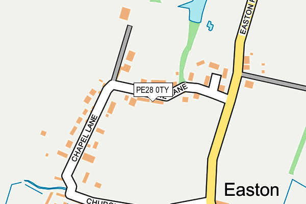 PE28 0TY map - OS OpenMap – Local (Ordnance Survey)