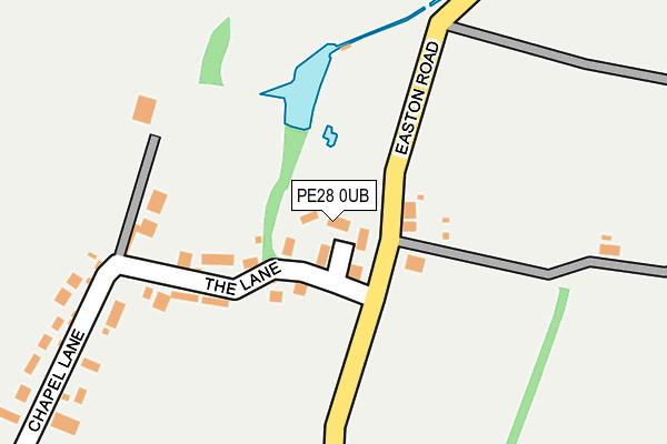 PE28 0UB map - OS OpenMap – Local (Ordnance Survey)