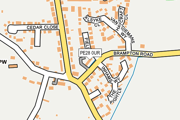 PE28 0UR map - OS OpenMap – Local (Ordnance Survey)