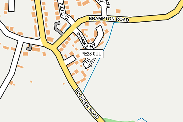 PE28 0UU map - OS OpenMap – Local (Ordnance Survey)