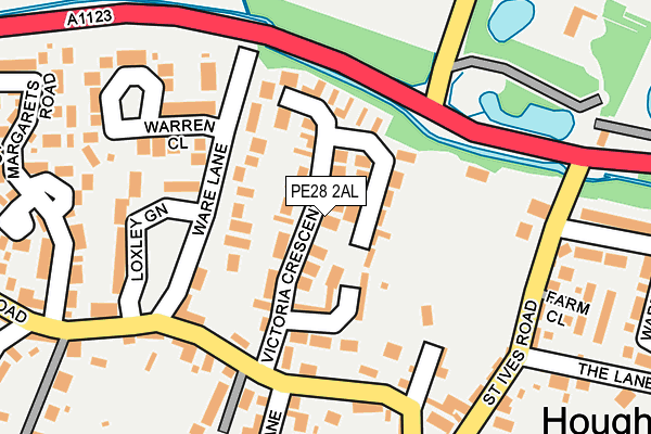 PE28 2AL map - OS OpenMap – Local (Ordnance Survey)