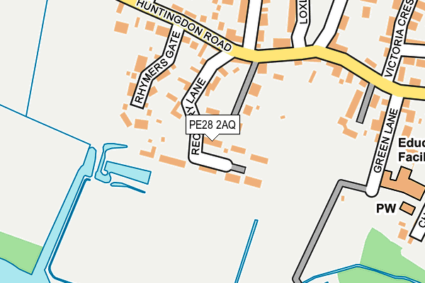 PE28 2AQ map - OS OpenMap – Local (Ordnance Survey)