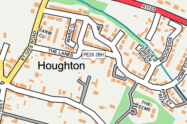 PE28 2BH map - OS OpenMap – Local (Ordnance Survey)