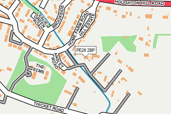 PE28 2BP map - OS OpenMap – Local (Ordnance Survey)
