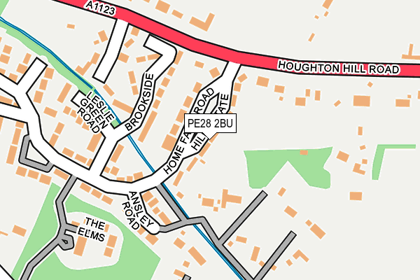 PE28 2BU map - OS OpenMap – Local (Ordnance Survey)