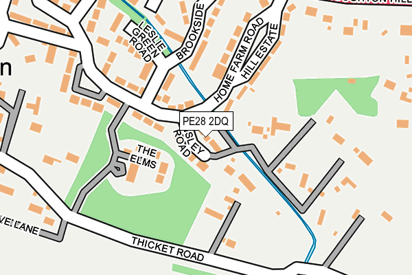 PE28 2DQ map - OS OpenMap – Local (Ordnance Survey)