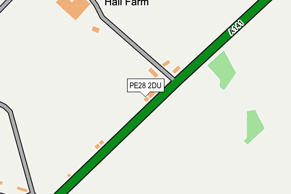 PE28 2DU map - OS OpenMap – Local (Ordnance Survey)