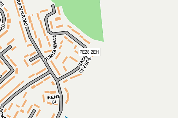 PE28 2EH map - OS OpenMap – Local (Ordnance Survey)