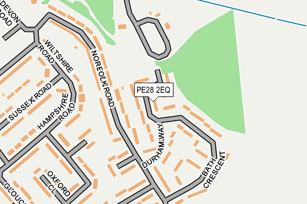 PE28 2EQ map - OS OpenMap – Local (Ordnance Survey)