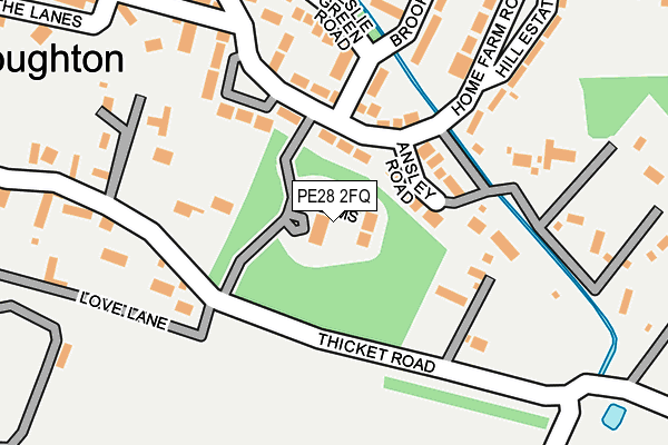 PE28 2FQ map - OS OpenMap – Local (Ordnance Survey)