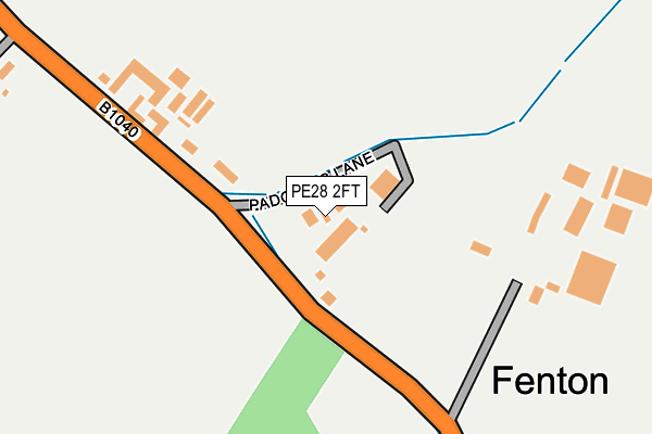 PE28 2FT map - OS OpenMap – Local (Ordnance Survey)