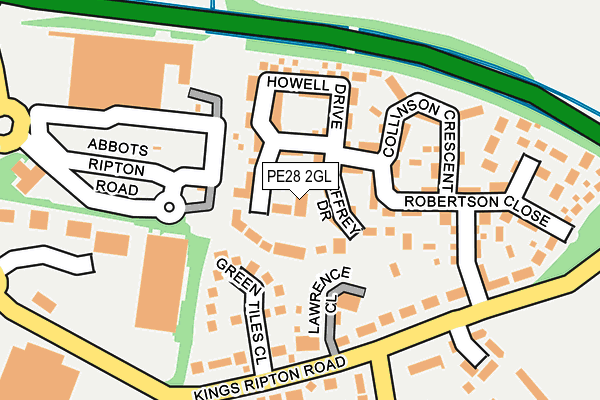 PE28 2GL map - OS OpenMap – Local (Ordnance Survey)