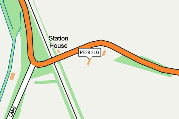 PE28 2LG map - OS OpenMap – Local (Ordnance Survey)