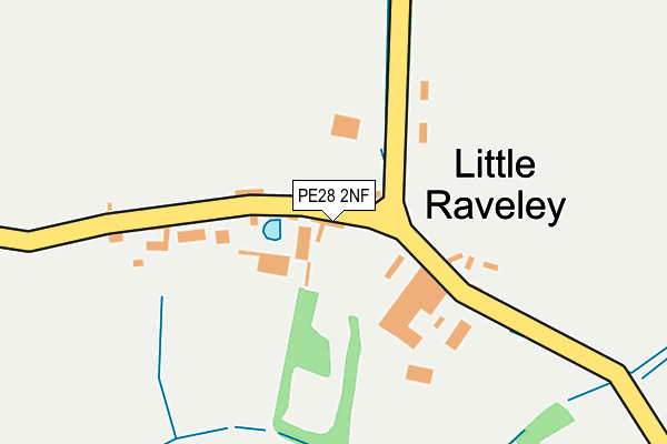 PE28 2NF map - OS OpenMap – Local (Ordnance Survey)