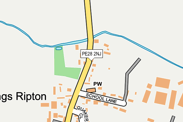 PE28 2NJ map - OS OpenMap – Local (Ordnance Survey)