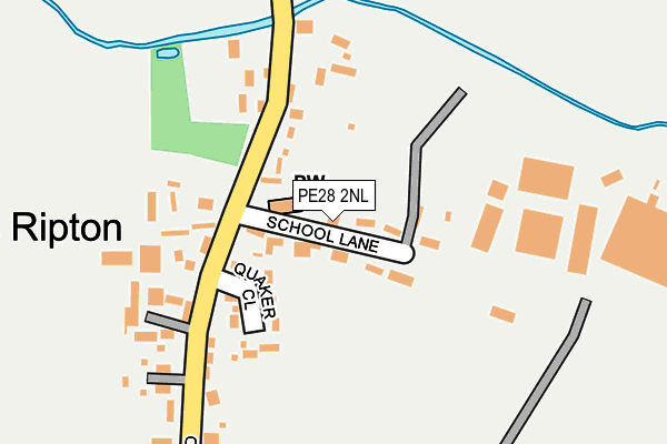 PE28 2NL map - OS OpenMap – Local (Ordnance Survey)