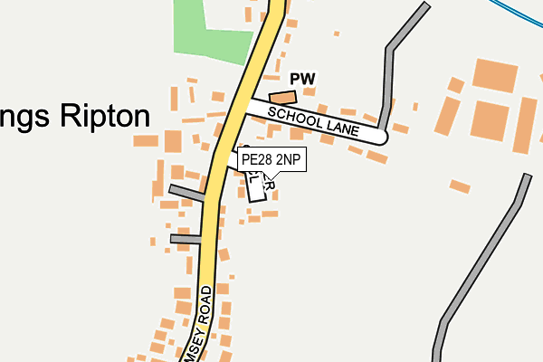 PE28 2NP map - OS OpenMap – Local (Ordnance Survey)