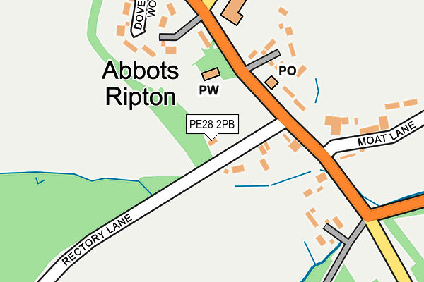 PE28 2PB map - OS OpenMap – Local (Ordnance Survey)