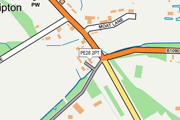 PE28 2PT map - OS OpenMap – Local (Ordnance Survey)