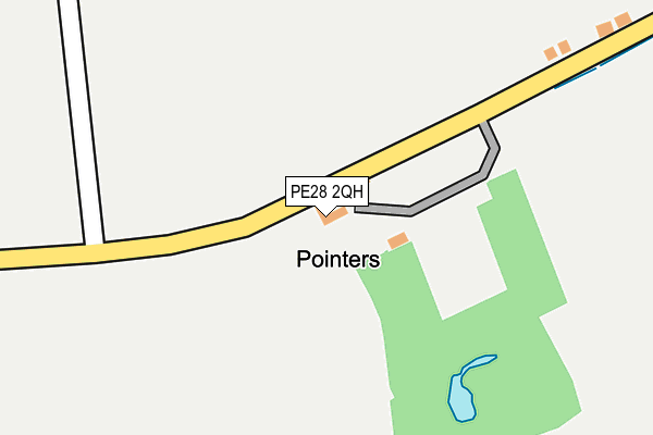 PE28 2QH map - OS OpenMap – Local (Ordnance Survey)