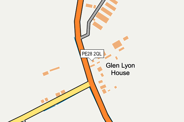 PE28 2QL map - OS OpenMap – Local (Ordnance Survey)