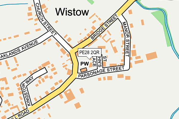 PE28 2QR map - OS OpenMap – Local (Ordnance Survey)