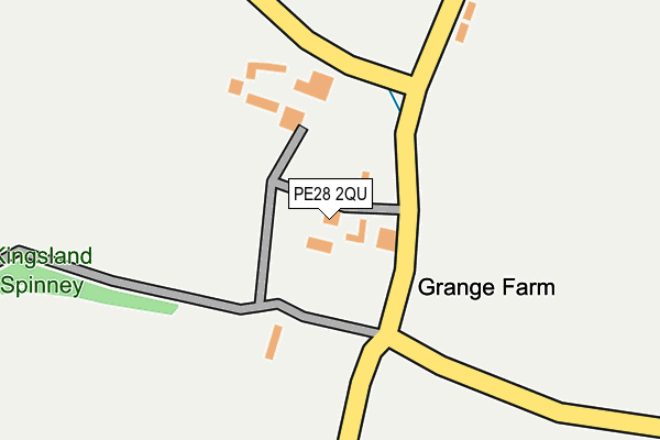 PE28 2QU map - OS OpenMap – Local (Ordnance Survey)