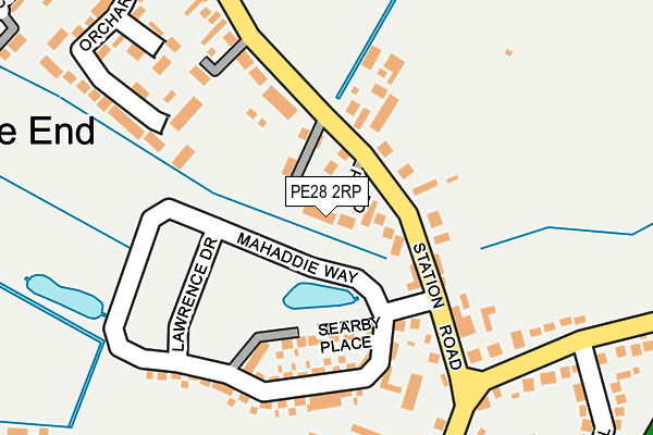 PE28 2RP map - OS OpenMap – Local (Ordnance Survey)