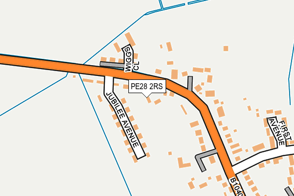 PE28 2RS map - OS OpenMap – Local (Ordnance Survey)