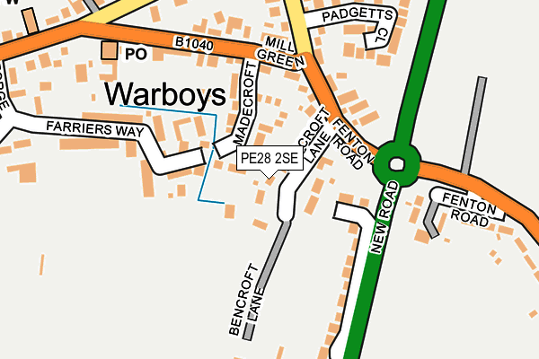 PE28 2SE map - OS OpenMap – Local (Ordnance Survey)