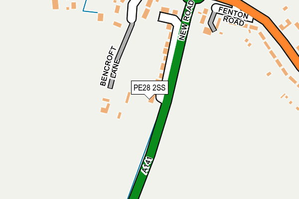 PE28 2SS map - OS OpenMap – Local (Ordnance Survey)