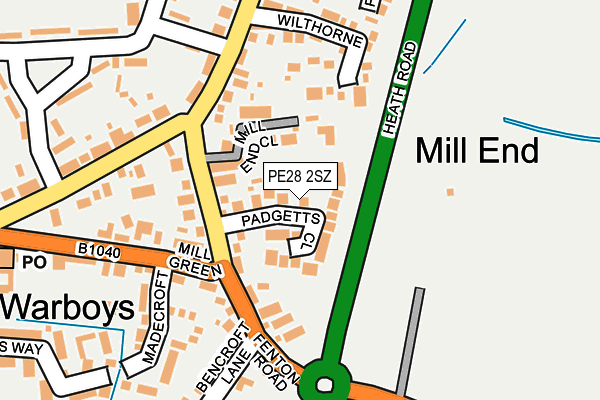 PE28 2SZ map - OS OpenMap – Local (Ordnance Survey)