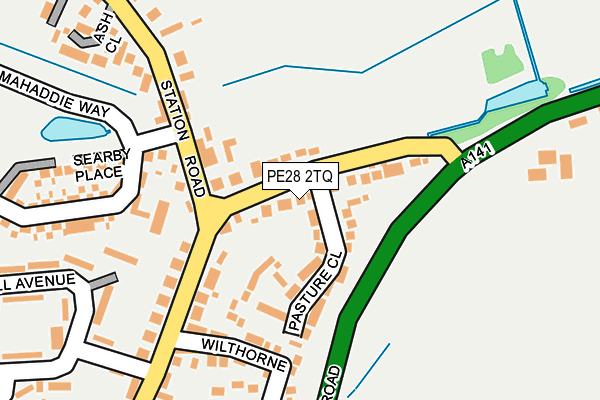 PE28 2TQ map - OS OpenMap – Local (Ordnance Survey)