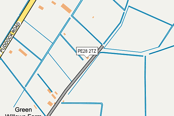 PE28 2TZ map - OS OpenMap – Local (Ordnance Survey)