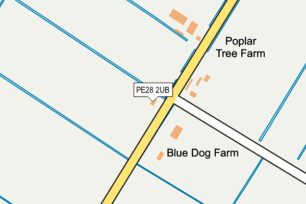 PE28 2UB map - OS OpenMap – Local (Ordnance Survey)
