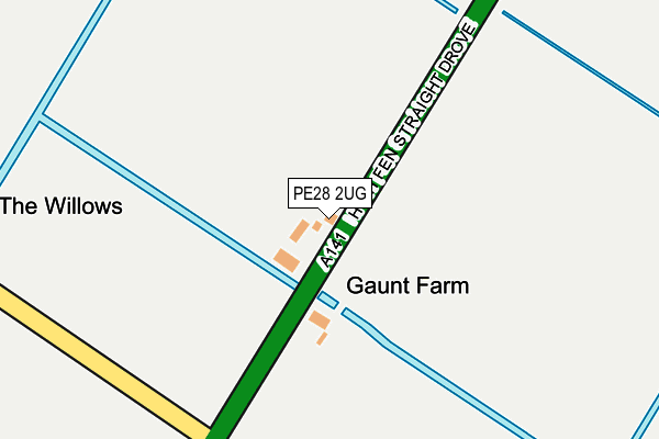 PE28 2UG map - OS OpenMap – Local (Ordnance Survey)