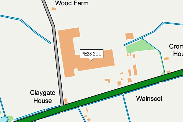 PE28 2UU map - OS OpenMap – Local (Ordnance Survey)