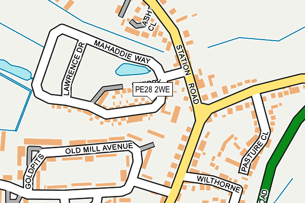 PE28 2WE map - OS OpenMap – Local (Ordnance Survey)