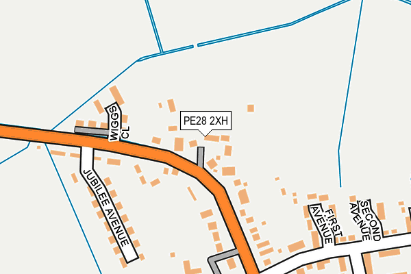 PE28 2XH map - OS OpenMap – Local (Ordnance Survey)