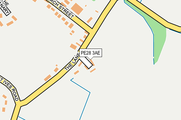 PE28 3AE map - OS OpenMap – Local (Ordnance Survey)