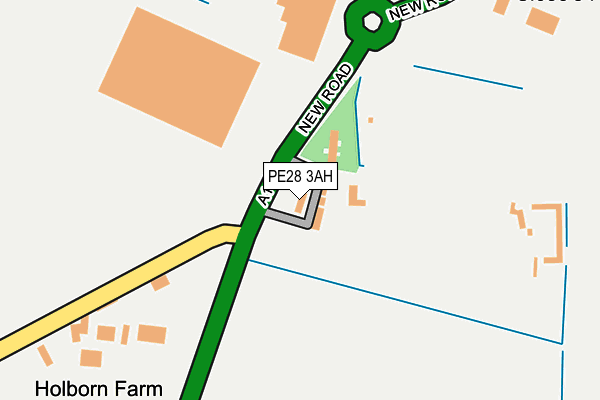 PE28 3AH map - OS OpenMap – Local (Ordnance Survey)