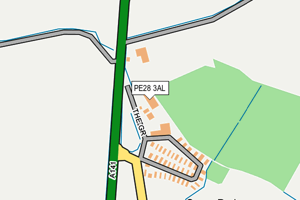 PE28 3AL map - OS OpenMap – Local (Ordnance Survey)