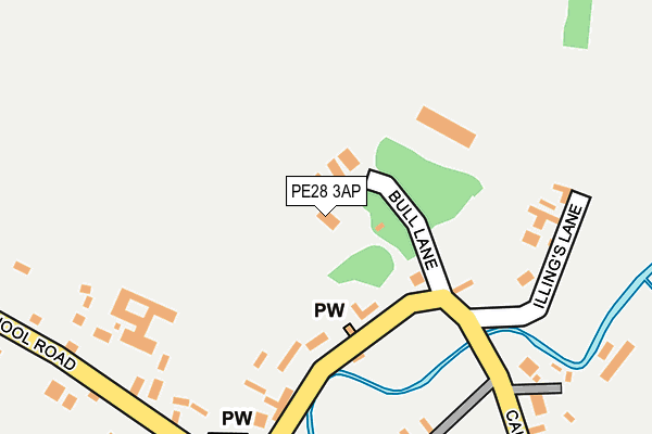 PE28 3AP map - OS OpenMap – Local (Ordnance Survey)