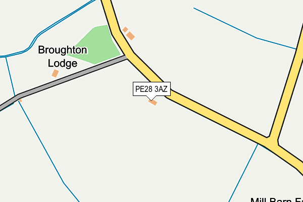 PE28 3AZ map - OS OpenMap – Local (Ordnance Survey)