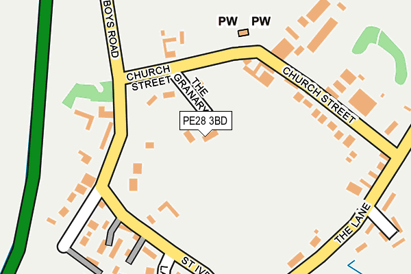PE28 3BD map - OS OpenMap – Local (Ordnance Survey)